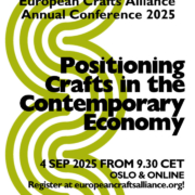 Conferencia European Crafts Alliance ECA 2025