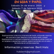 Taller de batik creativo en seda y papel