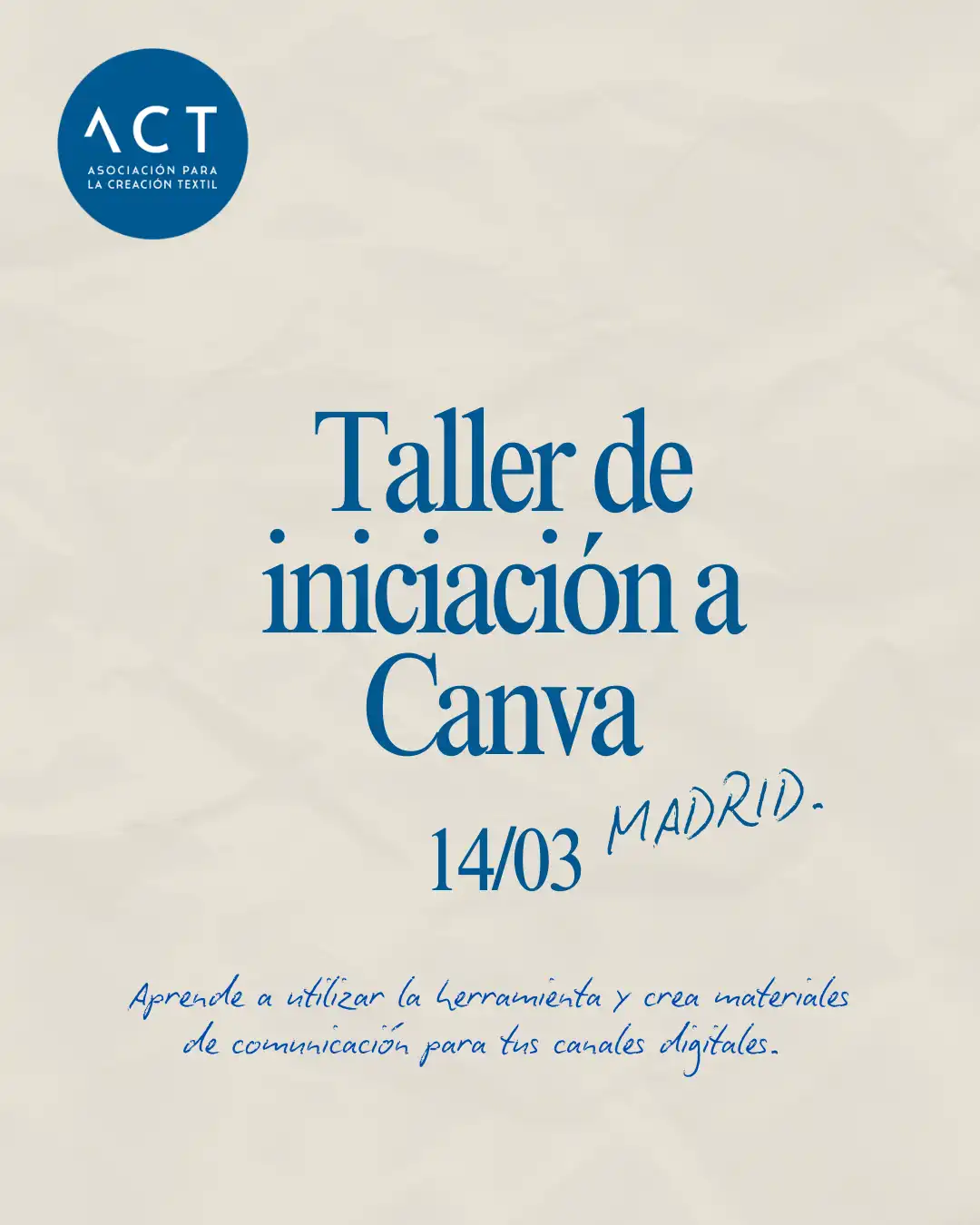 Taller Iniciación Canva Taller Iniciación Canva