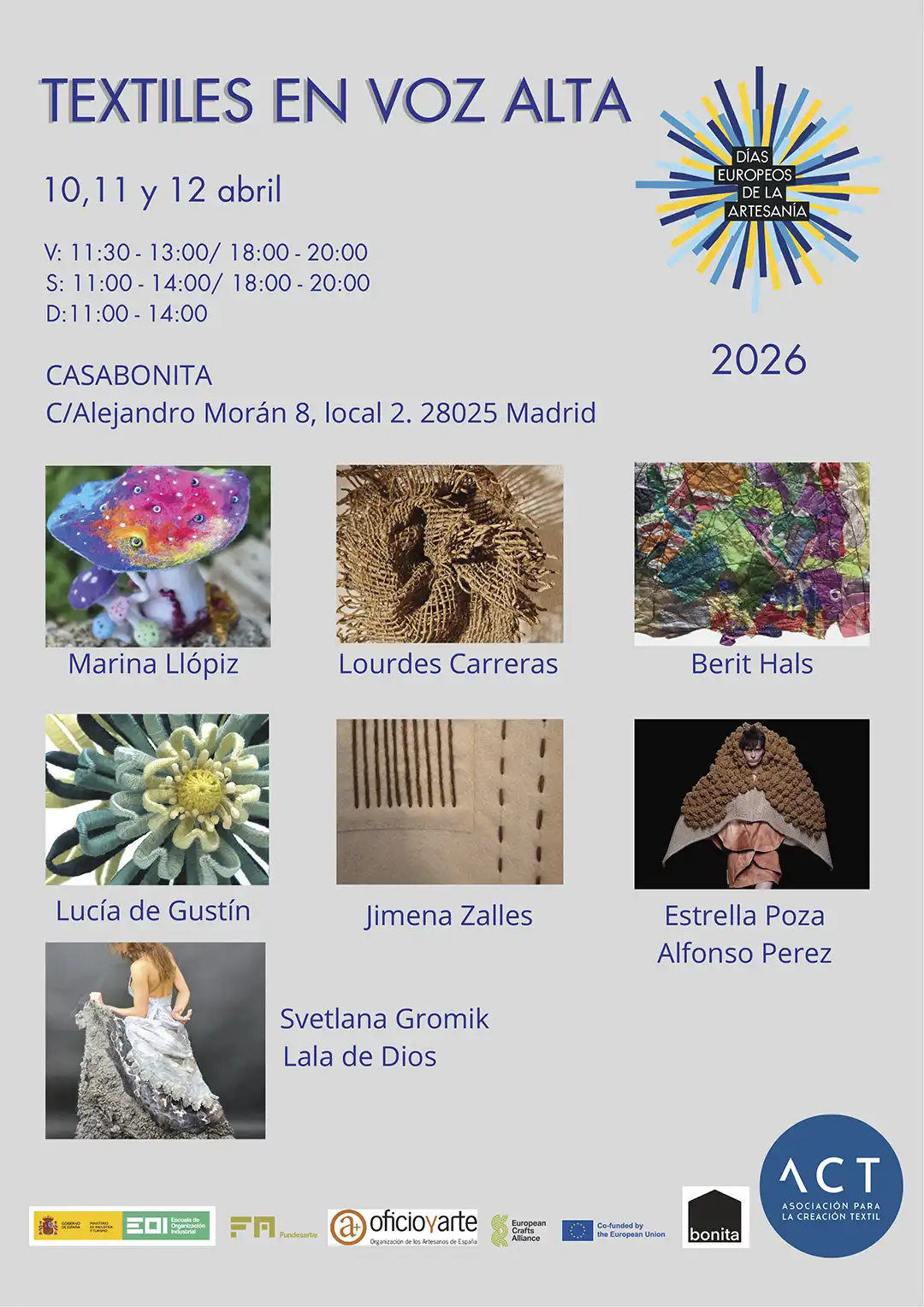 01-Cartel-01-ABRIL2026-ACT Días Europeos de la Artesanía
