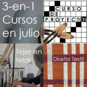 Cursos de tejeduría en telar de bajo lizo con Anna Champeney